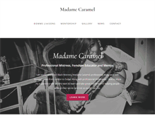 Tablet Screenshot of madamecaramel.com